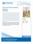 Research paper thumbnail of The Great Western Schism, 1378-1417: Performing Legitimacy, Performing Unity