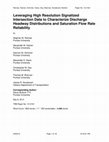 Research paper thumbnail of Leveraging High-Resolution Signalized Intersection Data to Characterize Discharge Headway Distributions and Saturation Flow Rate Reliability