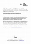 Research paper thumbnail of Learning from the unfamiliar: How does working with people who use mental health services impact on students’ learning and development?