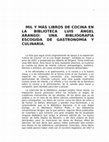 Research paper thumbnail of Alimentación y cocina: Bibliografía básica.