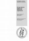 Research paper thumbnail of Storage Systems Support for Multimedia Applications