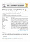 Research paper thumbnail of Evolutionary macroeconomic assessment of employment and innovation impacts of climate policy packages