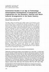 Research paper thumbnail of Continental Divides in an Age of Technology:Unanticipated Consequences of Emigration and Implications for the Economic, Political and Socio-Cultural Arrangements in the Home Country