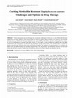 Research paper thumbnail of Curbing Methicillin Resistant Staphylococcus aureus:Challenges and Options in Drug Therapy