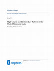 Research paper thumbnail of High Courts and Election Law Reform in the United States and India