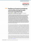 Research paper thumbnail of Resilience of marine invertebrate communities during the early Cenozoic hyperthermals