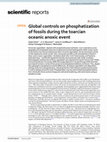 Research paper thumbnail of Global controls on phosphatization of fossils during the toarcian oceanic anoxic event