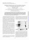 Research paper thumbnail of Biophysical Characterization and Vector-Specific Antagonist Activity of Domain III of the Tick-Borne Flavivirus Envelope Protein