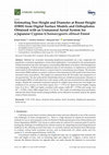 Research paper thumbnail of Estimating Tree Height and Diameter at Breast Height (DBH) from Digital Surface Models and Orthophotos Obtained with an Unmanned Aerial System for a Japanese Cypress (Chamaecyparis obtusa) Forest