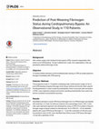 Research paper thumbnail of Prediction of Post-Weaning Fibrinogen Status during Cardiopulmonary Bypass: An Observational Study in 110 Patients