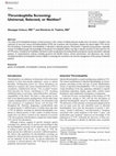 Research paper thumbnail of Thrombophilia Screening: Universal, Selected, or Neither?