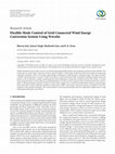 Research paper thumbnail of Flexible Mode Control of Grid Connected Wind Energy Conversion System Using Wavelet