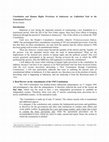 Research paper thumbnail of Constitution and human rights provisions in Indonesia: an unfinished task in the transtitional process