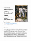 Research paper thumbnail of Seminar: Augustine of Hippo (Spring 2022)