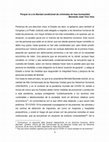 Research paper thumbnail of Porqué no beneficios penitenciarios a criminales de lesa humanidad (Bernardo J. Toro, abril 2020)