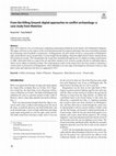 Research paper thumbnail of From the Killing Ground: digital approaches to conflict archaeology–a case study from Waterloo