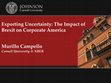 Research paper thumbnail of Exporting Uncertainty: The Impact of Brexit on Corporate America