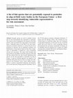 Research paper thumbnail of A list of fish species that are potentially exposed to pesticides in edge-of-field water bodies in the European Union—a first step towards identifying vulnerable representatives for risk assessment