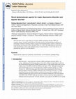 Research paper thumbnail of Novel glutamatergic agents for major depressive disorder and bipolar disorder