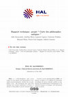 Research paper thumbnail of Rapport technique : projet " Carte des philosophes antiques "