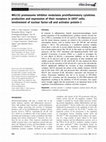 Research paper thumbnail of MG132 proteasome inhibitor modulates proinflammatory cytokines …