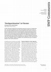 Research paper thumbnail of Deoligarchisation" in Ukraine: promising visions, murky realities