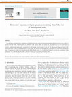 Research paper thumbnail of Horizontal impedance of pile groups considering shear behavior of multilayered soils