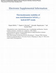 Research paper thumbnail of Thermodynamic stability of non-stoichiometric SrFeO3-δ : a hybrid DFT study