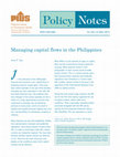 Research paper thumbnail of Managing capital flows in the Philippines