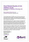 Research paper thumbnail of Work-Related Quality of Life Scale