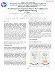 Research paper thumbnail of Novel Architecture of Content Delivery Network Based on Big Data for Power Saving