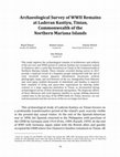 Research paper thumbnail of Archaeological Survey of WWII Remains at Laderan Kastiyu, Tinian, Commonwealth of the Northern Mariana Islands