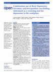 Research paper thumbnail of Combination use of Beck Depression Inventory and two-question case-finding instrument as a screening tool for depression in the workplace