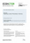 Research paper thumbnail of Organising a market: Photovoltaics in Germany