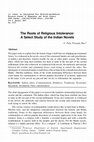 Research paper thumbnail of The Roots of Religious Intolerance: A Select Study of the Indian Novels