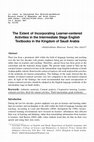 Research paper thumbnail of The Extent of Incorporating Learner-centered Activities in the Intermediate Stage English Textbooks in the Kingdom of Saudi Arabia