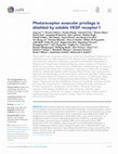 Research paper thumbnail of Photoreceptor avascular privilege is shielded by soluble VEGF receptor-1