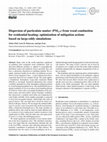 Research paper thumbnail of Dispersion of particulate matter (PM 2.5 ) from wood combustion for residential heating: optimization of mitigation actions based on large-eddy simulations