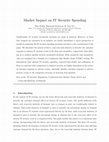 Research paper thumbnail of Market Impact on IT Security Spending