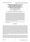 Research paper thumbnail of Enhancing Language Assessment Skills through Need-based Training for Faculty Members in EFL Tertiary Contexts