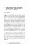 Research paper thumbnail of Fiat claritas et pereat opus: Equity and the Limits of Rectification in Kleist's Michael Kohlhaas