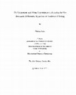 Research paper thumbnail of On uniqueness and weak convergence of solutions for the stochastic differential equations of nonlinear filtering