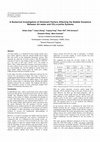 Research paper thumbnail of A Numerical Investigation of Dominant Factors Affecting the Bubble Dynamics Between Air-water and CO2-cryolite Systems