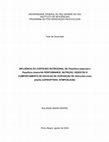 Research paper thumbnail of Influência do conteúdo nutricional de Passiflora suberosa e Passiflora misera na performance, nutrição, digestão e comportamento de escolha de oviposição de Heliconius erato phyllis (Lepidoptera : Nymphalidae)