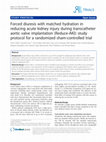 Research paper thumbnail of Forced diuresis with matched hydration in reducing acute kidney injury during transcatheter aortic valve implantation (Reduce-AKI): study protocol for a randomized sham-controlled trial