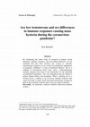 Research paper thumbnail of Are low testosterone and sex differences in immune responses causing mass hysteria during the coronavirus pandemic