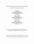 Research paper thumbnail of Impacts of the U.S.-Central America-Dominican Republic Free Trade Agreement (CAFTA-DR) on U.S. Fruit Exports - the Apple Case