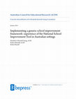 Research paper thumbnail of Implementing a generic school improvement framework: experience of the National School Improvement Tool in Australian settings