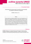 Research paper thumbnail of Experimental and Numerical Study of an Earth-To-Air Heat Exchanger for Buildings Air Refreshment in Marrakech