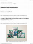 Research paper thumbnail of Artist Interview. “Entretien avec le photographe Ibrahima Thiam,” Troubles dans les collections (numéro 4) coordonné par Malick Ndiaye et Emmanuelle Chérel,  https://troublesdanslescollections.fr/. 2022.